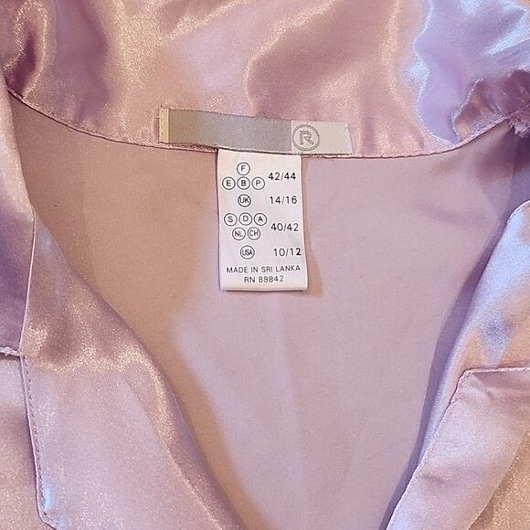 Lilac satin pj set size M/L - Picture 4 of 14
